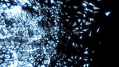 Abstract background made of particles. 4K motion graphics. Stock Footage 130005632