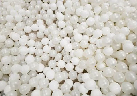 An abstract background made of plastic balls for a dry pool. Stock Photos