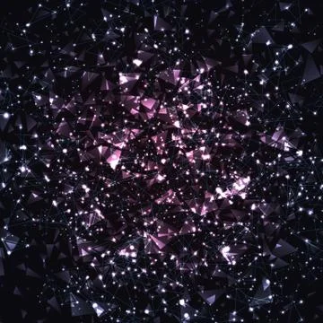 Abstract background made of polygons Illustrazione stock