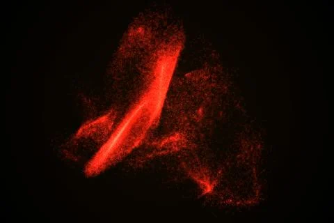 Abstract background made of red glowing particles Stock Illustration