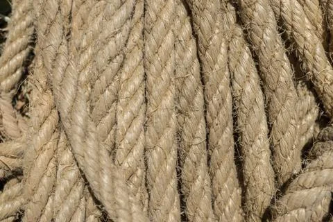 Abstract background made with rope Stock Photos