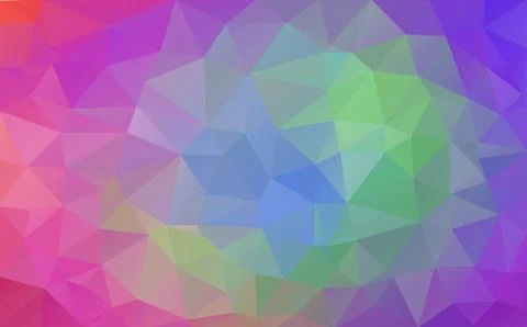 Abstract background made of small multicolor triangles. Lilac, purple, green, Ilustração Stock