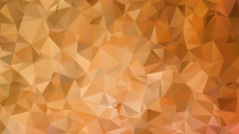 Abstract background made of small multicolor triangles. Orange, yellow, gold, Stock Illustration