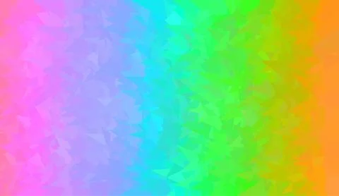 Abstract background made of small multicolor triangles. Lilac, purple, green, Ilustração Stock