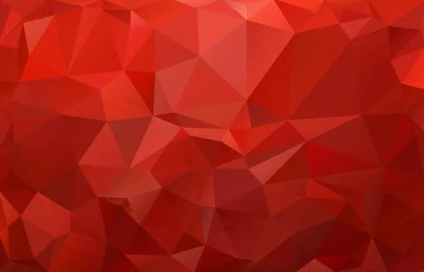 Abstract background made of small multicolor triangles. Red, orange, yellow,  Ilustração Stock