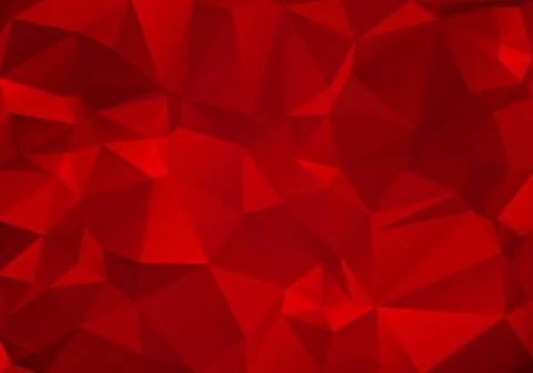 Abstract background made of small multicolor triangles. Red, orange, yellow,  Stock Illustration