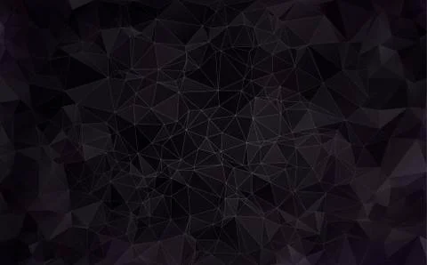 Abstract background made of small triangles. Dark, black Иллюстрация