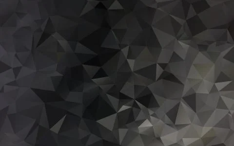 Abstract background made of small triangles. Dark, black, Floodlight, lamp, g Ilustração Stock
