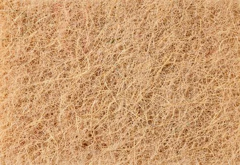 Abstract background made of soft fabric with long pile of beige color, macro Stock Photos