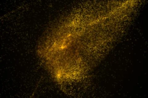 Abstract background made of yellow glowing particles Stock Illustration