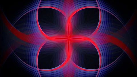 Abstract background, magic drawing, red and blue on black Stock-Footage 73438767