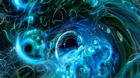 Abstract background Magic, , glowing fluid movement Stock Footage 284366634