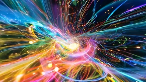 Abstract background Magic, , glowing fluid movement Stock Footage 285341825