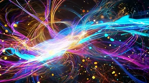 Abstract background Magic, , glowing fluid movement Stock Footage 285341836