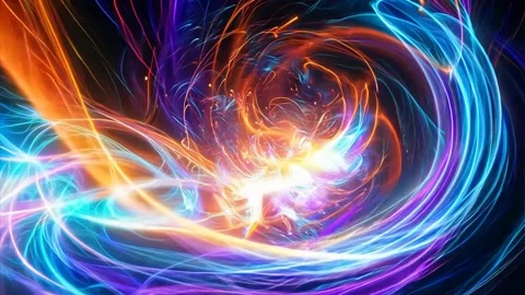 Abstract background Magic, , glowing fluid movement Stock Footage 285341837