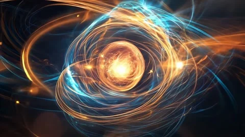 Abstract background Magic, , glowing fluid movement Video stock 285664663