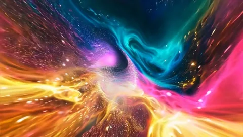Abstract background Magic, , glowing fluid movement Video stock 285779305