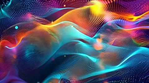Abstract background Magic, , glowing fluid movement Video stock 285779307