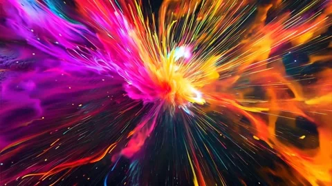 Abstract background Magic, , glowing fluid movement Video stock 285779360
