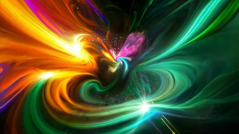 Abstract background Magic, , glowing fluid movement Video stock 286249344