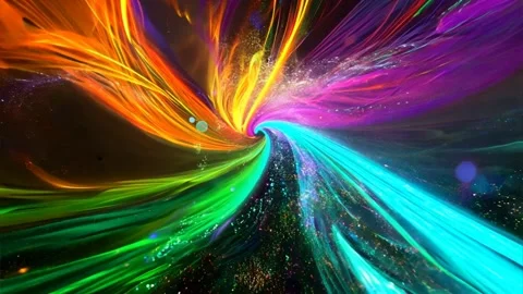 Abstract background Magic, , glowing fluid movement Video stock 286249355