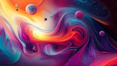 Abstract background Magic, , glowing fluid movement Stock Footage 302137440