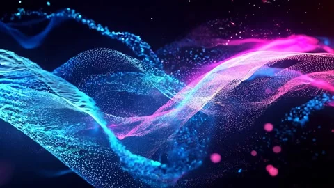 Abstract background Magic, , glowing fluid movement Stock Footage 302138612