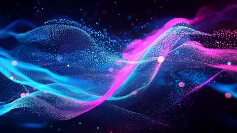 Abstract background Magic, , glowing fluid movement Stock Footage 302138807