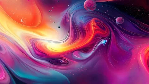 Abstract background Magic, , glowing fluid movement Stock Footage 302139271