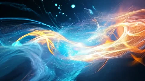 Abstract background Magic, , glowing fluid movement Stock Footage 302140205