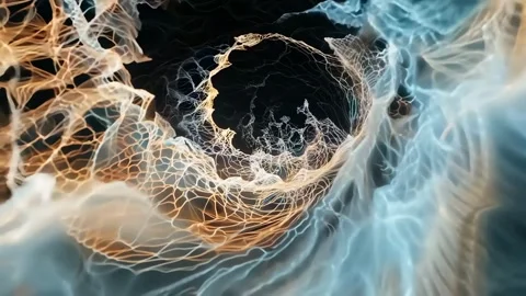 Abstract background Magic, , glowing fluid movement Stock Footage 302140346