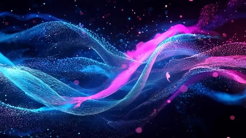Abstract background Magic, , glowing fluid movement Stock Footage 302140974