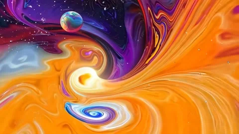 Abstract background Magic, , glowing fluid movement Stock Footage 302143338