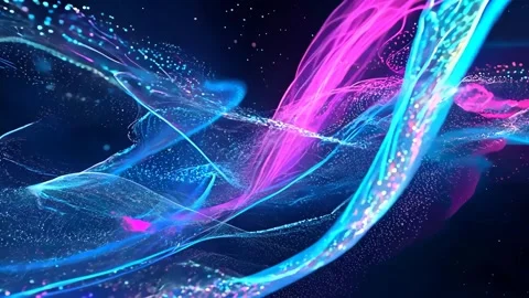Abstract background Magic, , glowing fluid movement Stock Footage 302193410