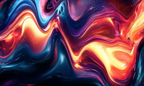 Abstract background Magic, , glowing fluid movement Stock Footage 302285840