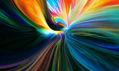 Abstract background Magic, , glowing fluid movement Stock Footage 302285912