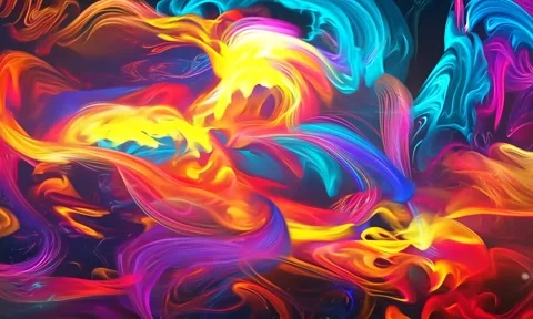 Abstract background Magic, , glowing fluid movement Stock Footage 302285934