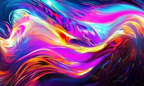 Abstract background Magic, , glowing fluid movement Stock Footage 302285992