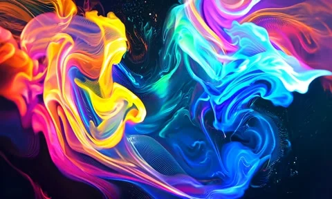 Abstract background Magic, , glowing fluid movement Stock Footage 302286010