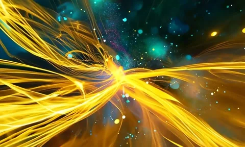 Abstract background Magic, , glowing fluid movement Stock Footage 302286062