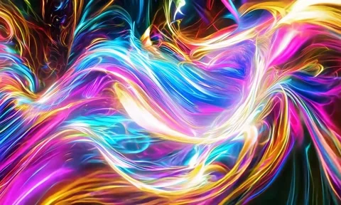 Abstract background Magic, , glowing fluid movement Stock Footage 302286067