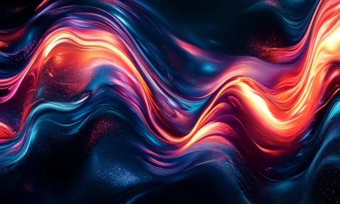 Abstract background Magic, , glowing fluid movement Stock Footage 302286088