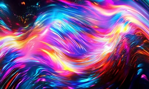 Abstract background Magic, , glowing fluid movement Stock Footage 302286307