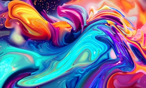 Abstract background Magic, , glowing fluid movement Stock Footage 302286353