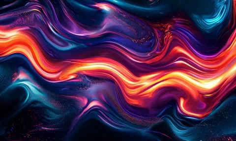 Abstract background Magic, , glowing fluid movement Stock Footage 302286447
