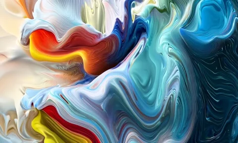 Abstract background Magic, , glowing fluid movement Stock Footage 302286476