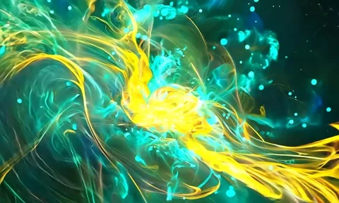 Abstract background Magic, , glowing fluid movement Stock Footage 302286584