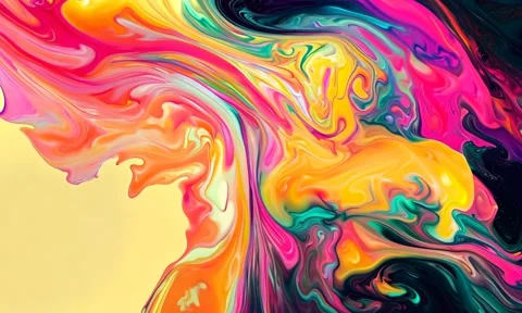 Abstract background Magic, , glowing fluid movement Stock Footage 302286715