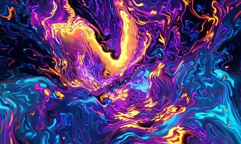Abstract background Magic, , glowing fluid movement Stock Footage 302287563