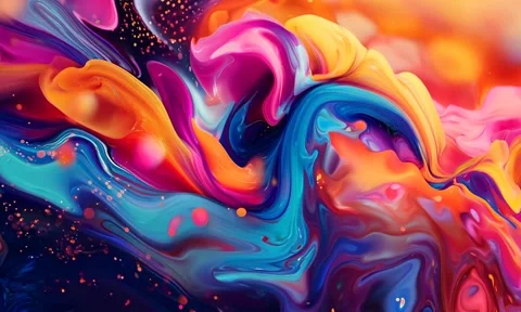 Abstract background Magic, , glowing fluid movement Stock Footage 302287627